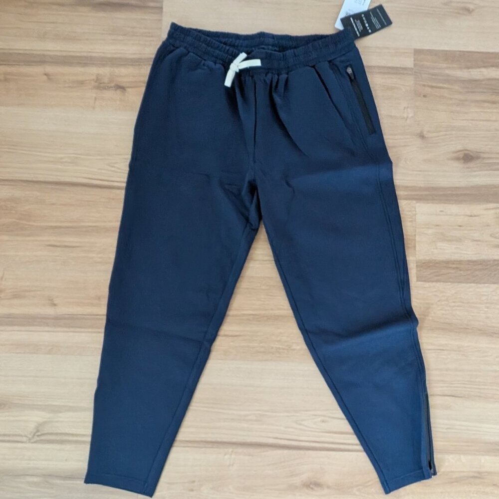 NWT Fioboc Slim Fit Navy Blue Performance Joggers, Zip Ankle, Mens 3XL